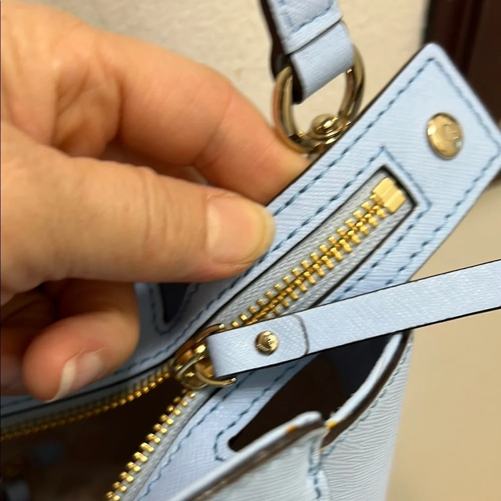 Kate Spade Blue tote bag Structured with shoulder strap and dust bag - Picture 11 of 14